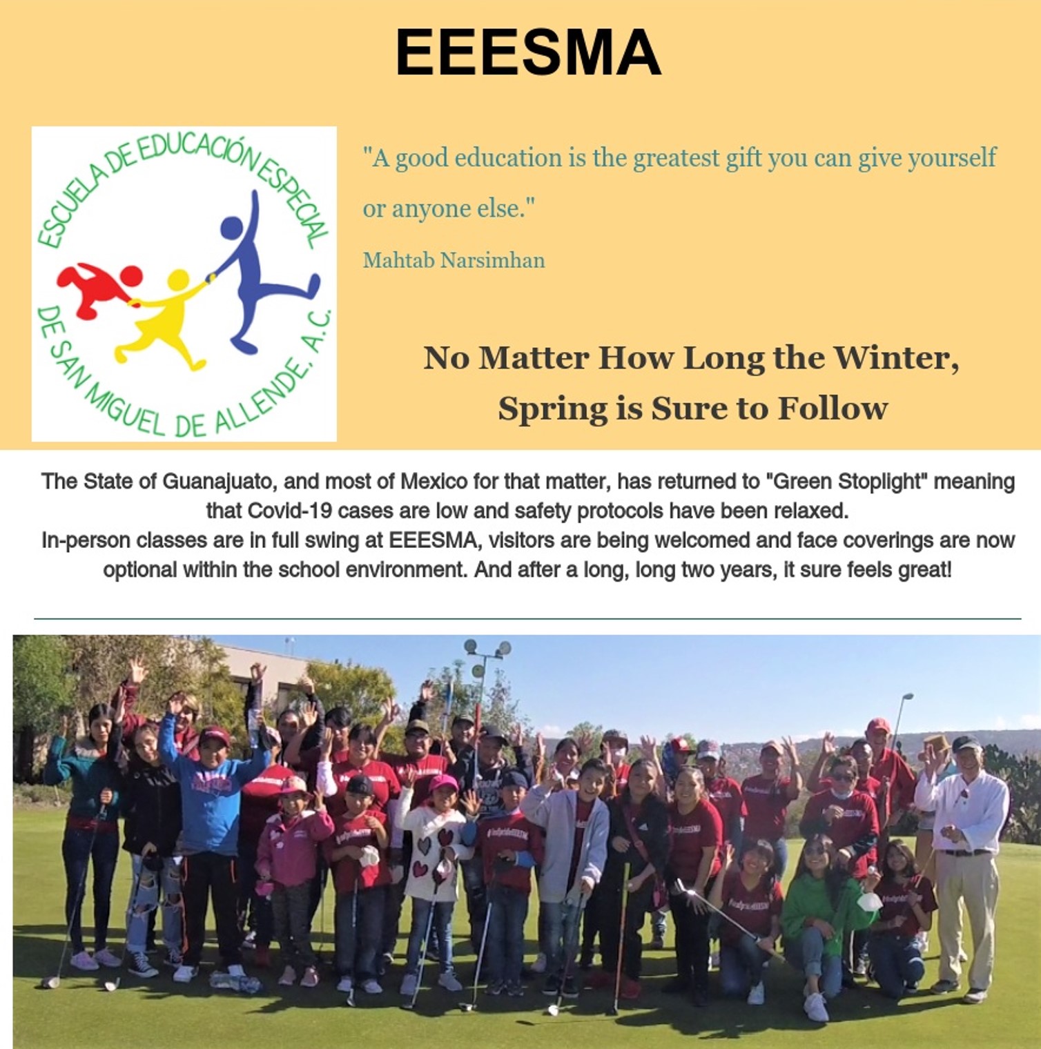 EEESMA- No Matter How Long the Winter, Spring is Sure to Follow