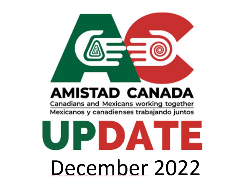 Amistad Canada UPDATE – December 2022