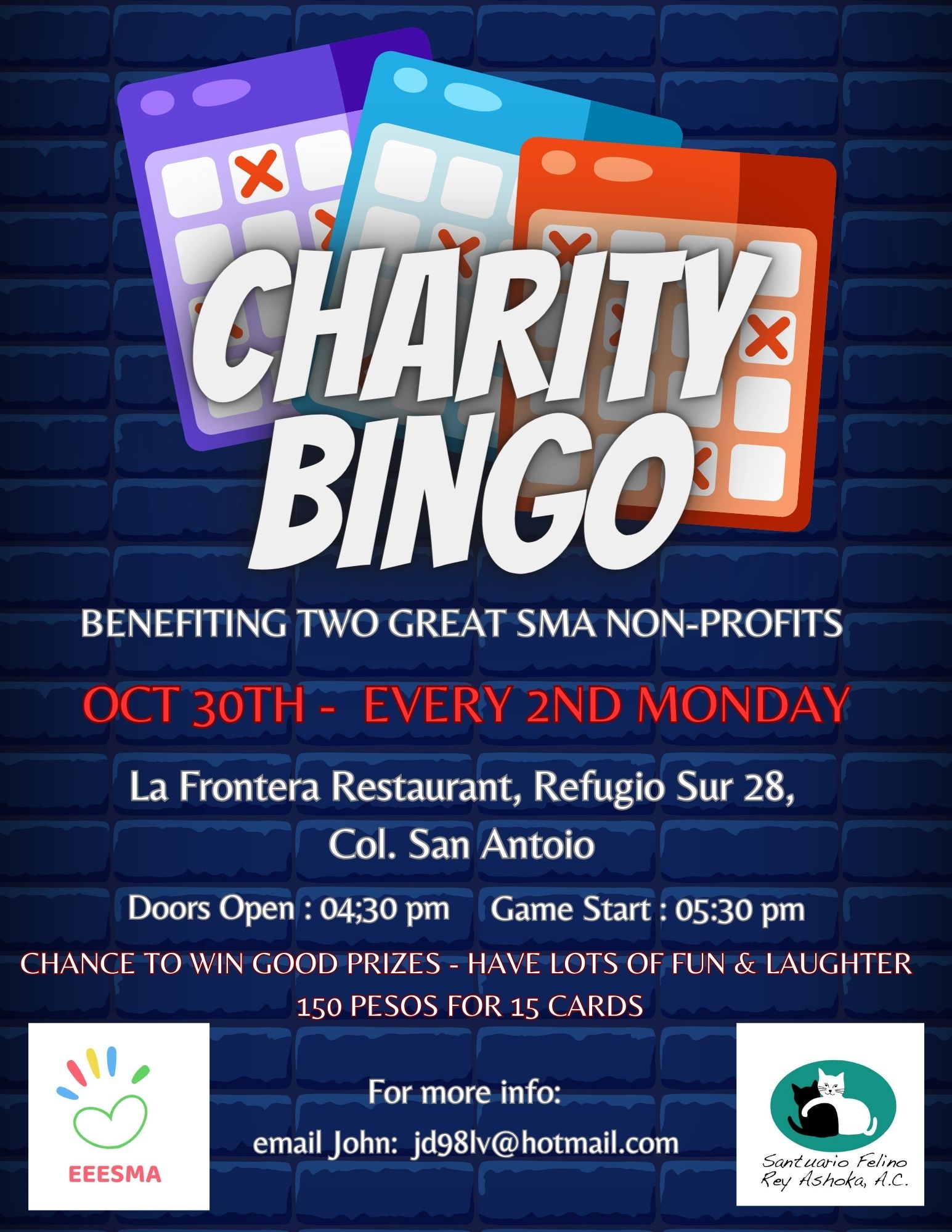 EEESMA Charity Bingo