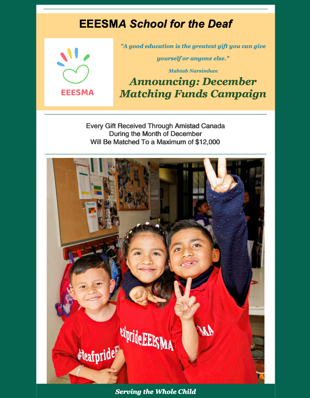 EEESMA Matching Donation Opportunity