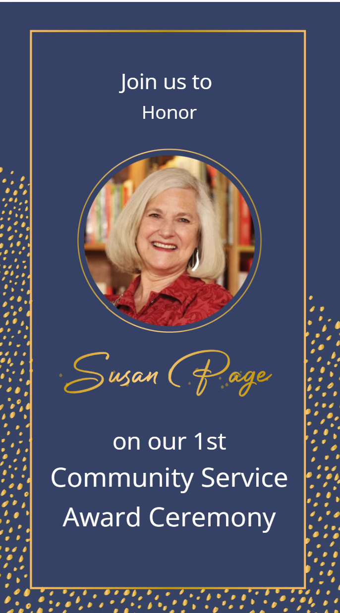 Mujeres En Cambio- Community Service Award ceremony to honour Susan Page