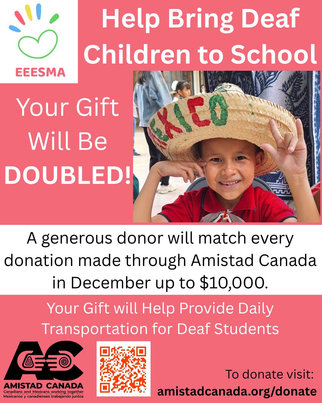 EEESMA School for the Deaf – Campagne de Fonds Jumelés de Décembre – Aidez à Amener les Enfants Sourds à l’École